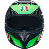 AGV K3 Kamaleon Full Face Helmet - Black / Green / Red